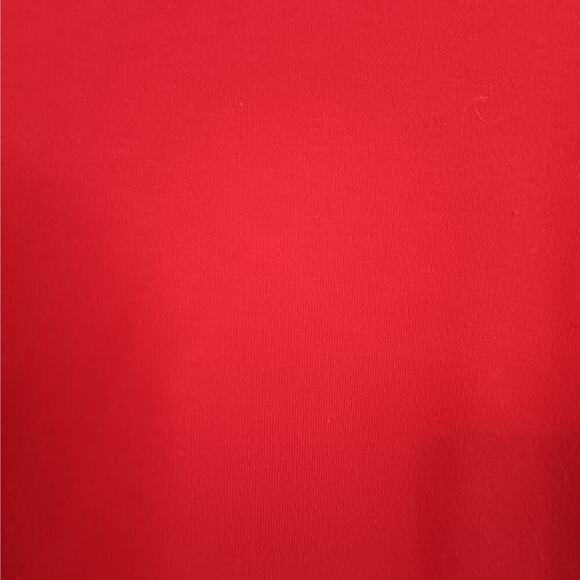 EUC CJ Banks Red Embellishments Around Neckline 3/4 Sleeve Top 1X - Picture 3 of 4